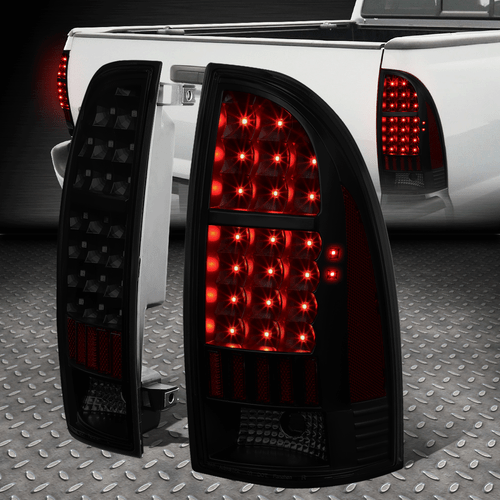 [ПОЛНЫЙ СВЕТОДИОД] ДЛЯ 05-15 TOYOTA TACOMA ТОНИРОВАННЫЙ КОРПУС ЗАДНЕГО ФОНАРЯ СТОП-СИГНАЛА СТОЯНОЧНЫХ ФОНАРЕЙ