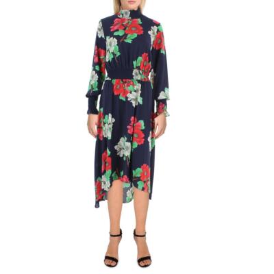 

Nanette Nanette Lepore Женское платье миди с высоким вырезом и цветочным принтом BHFO 6715