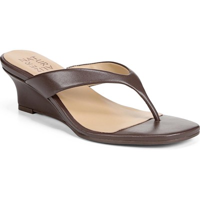 

Женские сандалии на танкетке Naturalizer Lenna Brown, обувь шириной 7,5 дюйма (C, D, W) BHFO 7625, Mocha