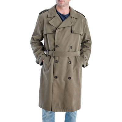 

Мужской тренч London Fog Plymouth Green Twill Iconic Верхняя одежда  BHFO 3552, Covert green