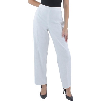 Женские брюки Anne Klein из металлического твида с высокой посадкой BHFO 9806