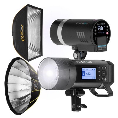 Комплект моноблока Flashpoint XPLOR 400 300 Pro TTL R2 с софтбоксами с замком EZ