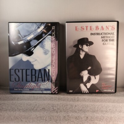 LOT OF 2 Esteban's Guitar & Steel String Cutaway Instructional DVDS