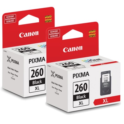 Canon 2 Pack PG-260XL Black Ink Cartridge #3706C001 2