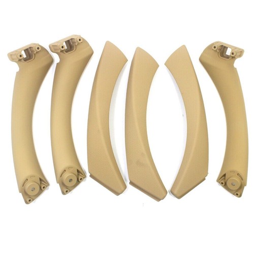 Inner Door Pull Handle Set Carbon Fiber Black LHD For BMW 3 Series E90 E91 328i