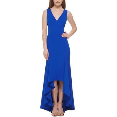Женское платье Vince Camuto из синего крепа макси-размера и расклешенного платья-клеш 10 BHFO 4022