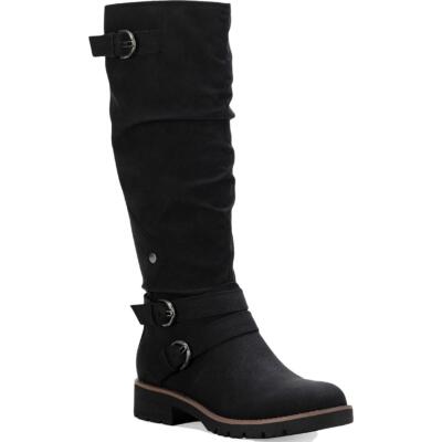 

Женские черные высокие сапоги до колена Sun + Stone Brinley 8,5, средние (B,M) BHFO 9846, Black smooth