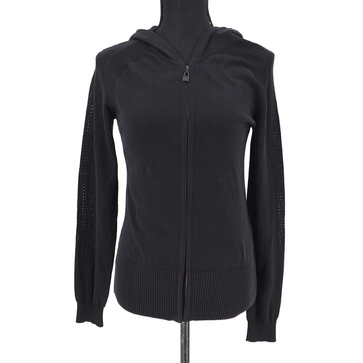 CHANEL パーカー Chanel Sport Line Hoodie Zip-up Top Black 08C #38 161112 | eBay