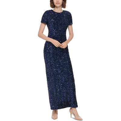 Женское вечернее платье Calvin Klein с разрезом сзади, расшитое блестками, BHFO 7682