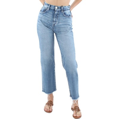 

Джинсы Moussy Vintage Womens Denim до щиколотки с высокой талией и прямыми штанинами BHFO 7315, Синий, 540FAC122031
