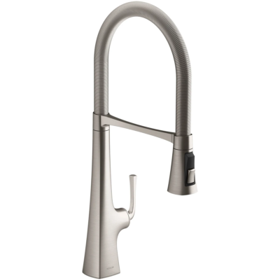 Kohler Graze 1.5GPM Pre-Rinse Pull Down Kitchen Faucet Vibrant Stainless K-22060