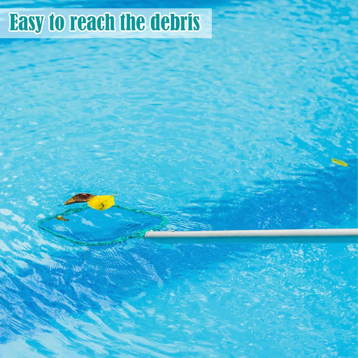 Heavy Duty Pool Skimmer Leaf Rake Net Cleaning Swimming Pool Fine Mesh Netting