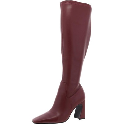Steve Madden Womens LAMARCA Faux Leather Knee-High Boots Shoes BHFO 8433