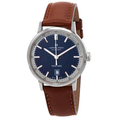 Мужские часы Hamilton American Classic с автоматическим синим циферблатом H38425540