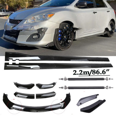 Front Bumper Spoiler Body Kit / Side Skirt/Strut Glossy For Toyota Matrix 03-22