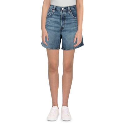 

Женские джинсовые шорты Levis 501 с высокой посадкой 6 дюймов и пуговицами по внутреннему шву BHFO 4237, Salsa midd, 501