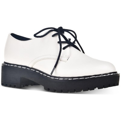 

Белые женские оксфорды на шнуровке Wild Pair Rainee 9, средний (B,M) BHFO 1114, White smooth