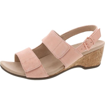 Vionic Womens Marian Pink Suede Slingback Sandals Shoes 9 Medium (B,M) BHFO 9716