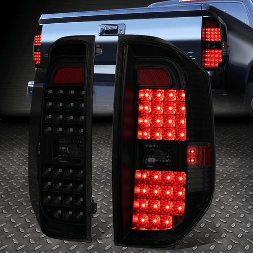 [ПОЛНЫЙ СВЕТОДИОД] ДЛЯ 14-18 TOYOTA TUNDRA ТОНИРОВАННЫЙ КОРПУС ЗАДНЕГО ФОНАРЯ СТОП-СИГНАЛА СТОЯНОЧНЫХ ФОНАРЕЙ
