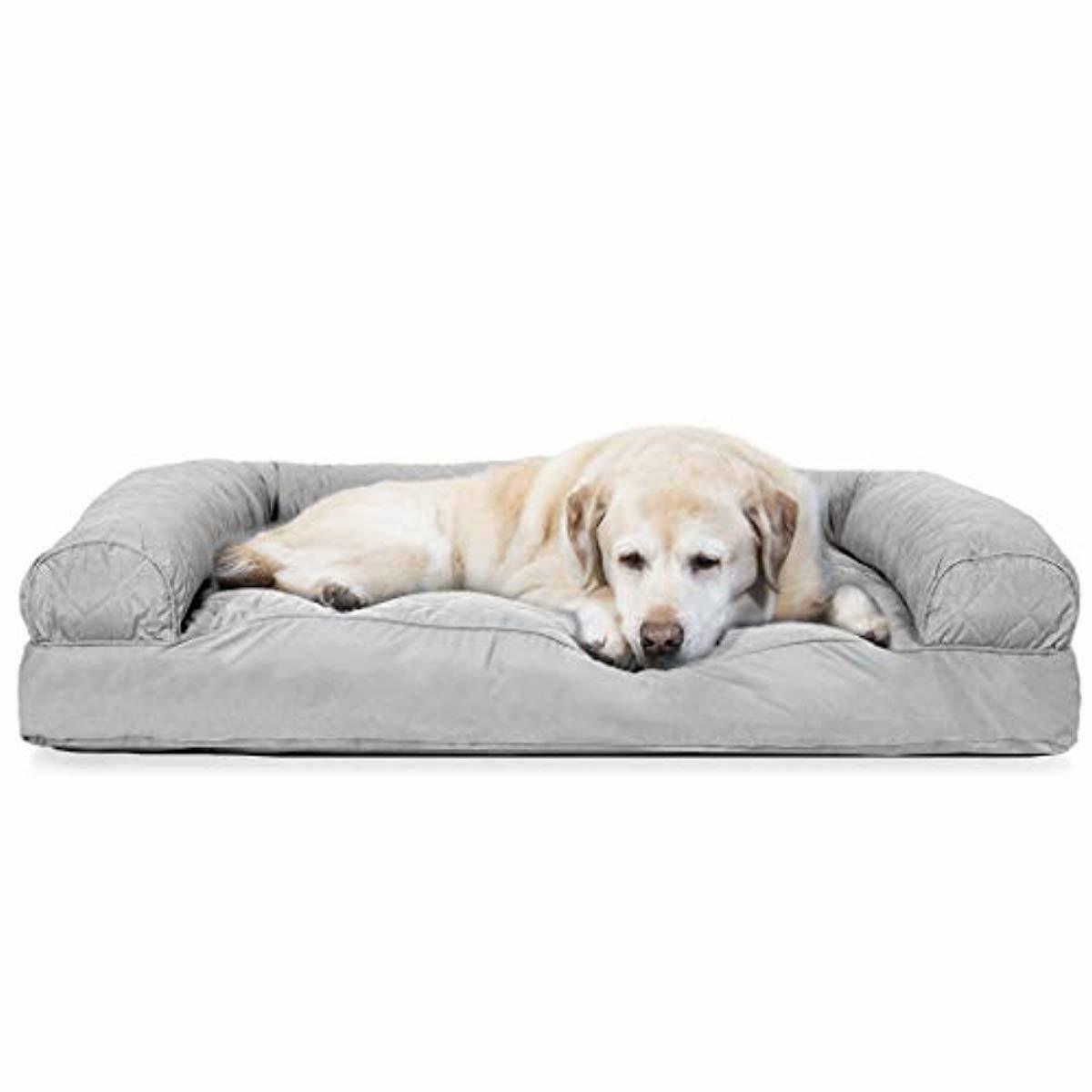 Furhaven Pet Dog Bed Pillow Sofa Style Couch Pet Bed For Dogs