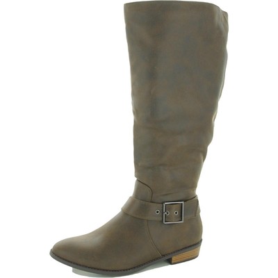 

Женские коричневые сапоги до колена Journee Collection Shoes 10 Medium (B,M) BHFO 4447, Коричневый