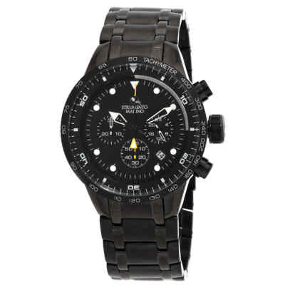 Pre-owned Strumento Marino Warrior Chrono Chronograph Quartz Mens Watch Sm109mb/bk/nr/bn
