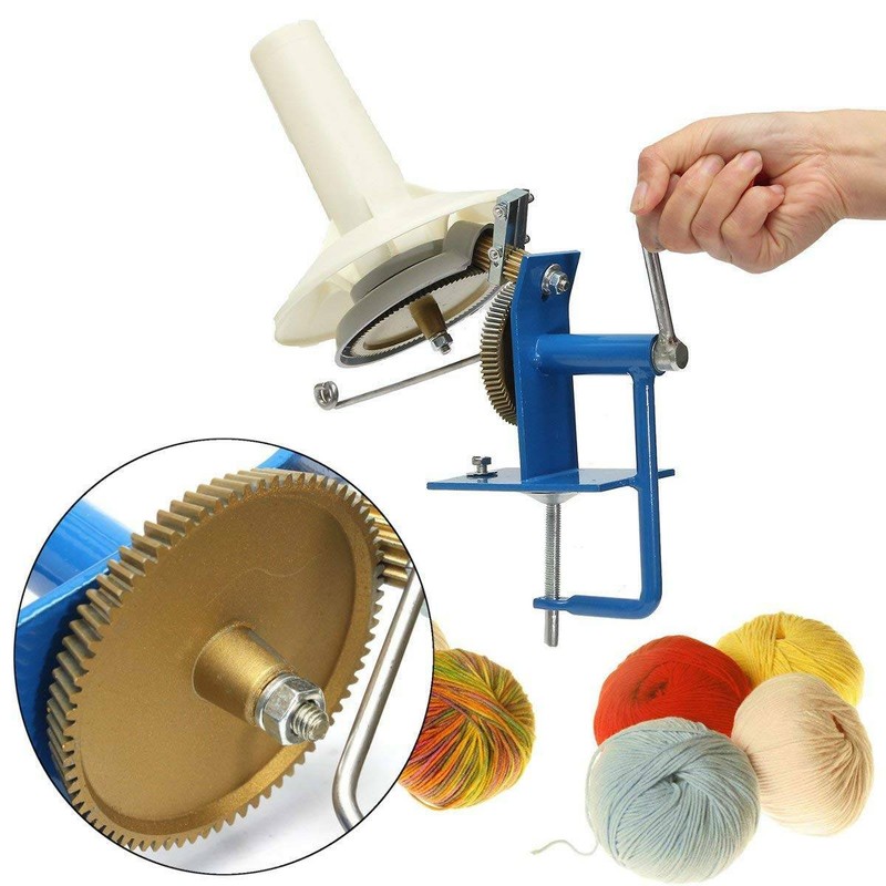 Metal Yarn Wool Winder Machine Handheld Needlecraft Fiber String Ball