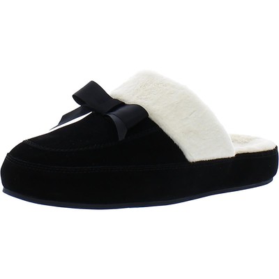 

Женские черные кожаные шлепанцы Vionic Nessie 9, средние (B,M) BHFO 2378, Black suede, Nessie