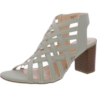 Liz Claiborne Womens Teagan Woven Zip Up Dress Sandals Shoes BHFO 6947