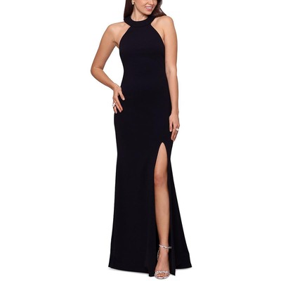 

Женское вечернее платье макси с лямкой Betsy - Adam BHFO 6880, Black/white