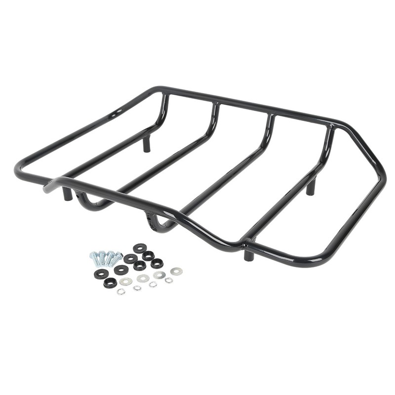 King Pack Trunk Mount Rack Fit For Harley Davidson Tour Pak Touring 14-24 Black