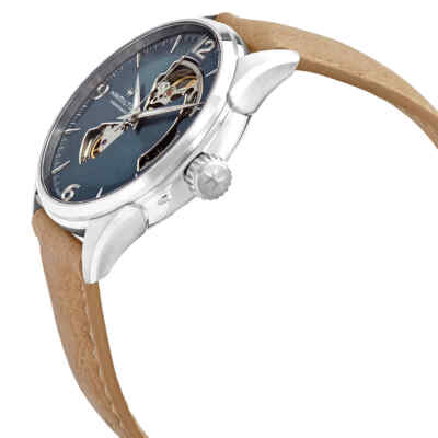 Pre-owned Hamilton Jazzmaster Open Heart Automatic Blue Dial Men's Watch H32705842