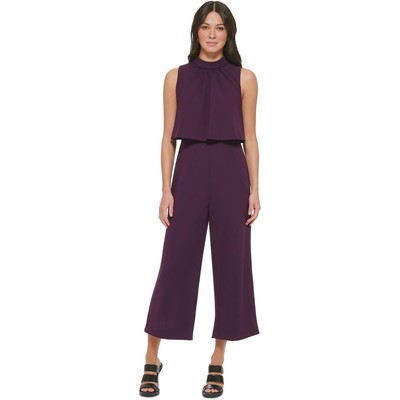 Женский фиолетовый комбинезон из драпового крепа DKNY 6 BHFO 4179