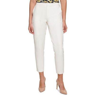 Tommy Hilfiger Женские брюки Sloane Ivory Crop для офиса и рабочей одежды до щиколоток 14 BHFO 0040