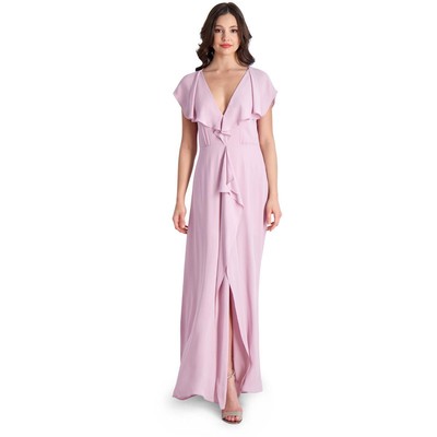 

Женское фиолетовое вечернее платье подружки невесты BCBGMAXAZRIA Evette  BHFO 3316, Rose dawn