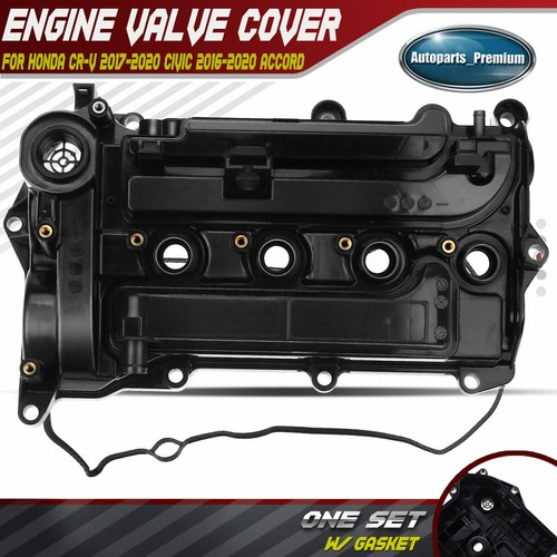 Engine Valve Cover with Gasket for Honda Accord Civic CRV L4 1.5L