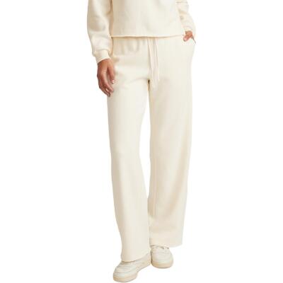 Marine Layer Womens Ivory Raw Hem Drawstring Hem Joggers Sweatpants S BHFO 9802