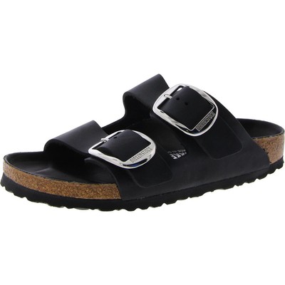 Женские босоножки-горки Birkenstock с черной кожаной стелькой, 38 BHFO 7409