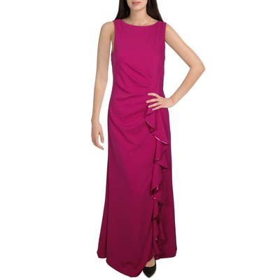 

Женское розовое вечернее платье без рукавов Carmen Marc Valvo  BHFO 0123, Fuchsia