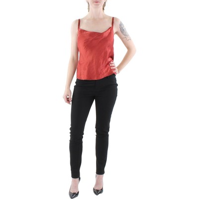 Женский красный атласный капюшон Vince с многослойной сеткой Cami Shell M BHFO 7645