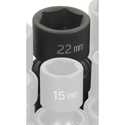 Grey Pneumatic 2022UM Grey Pneumatic SOC 22MM 1/2D IMP UNIV 6PT