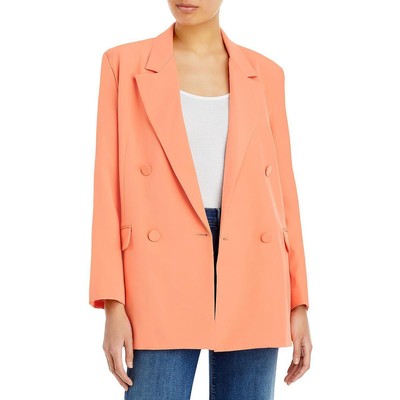 

Женский двубортный пиджак большого размера Bardot Orange Faux Pockets  BHFO 5974, Orange fizz