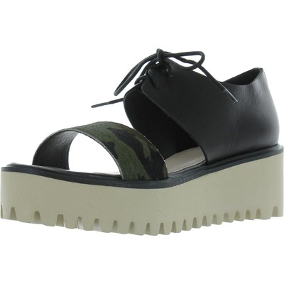 

Все черные женские сандалии на плоской подошве цвета джунглей зеленого цвета 40,5 средний (B,M) BHFO 4862, Camo, Jungle