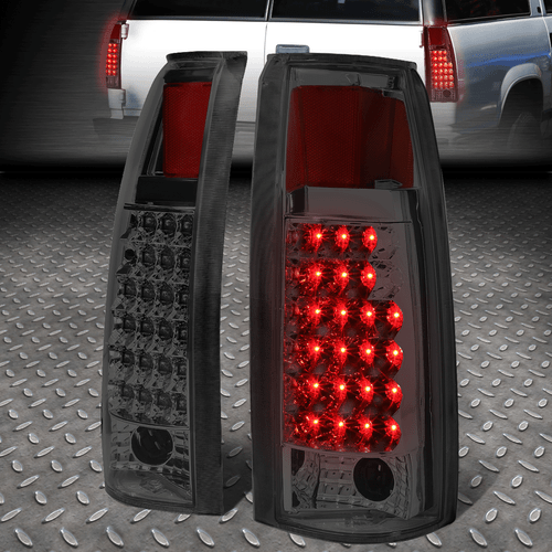 ДЛЯ ГРУЗОВИКОВ 88-98 C/K C10 1500/2500/3500 SUBURBAN ХРОМИРОВАННЫЕ ДЫМЧАТЫЕ СВЕТОДИОДНЫЕ ЗАДНИЕ ФОНАРИ