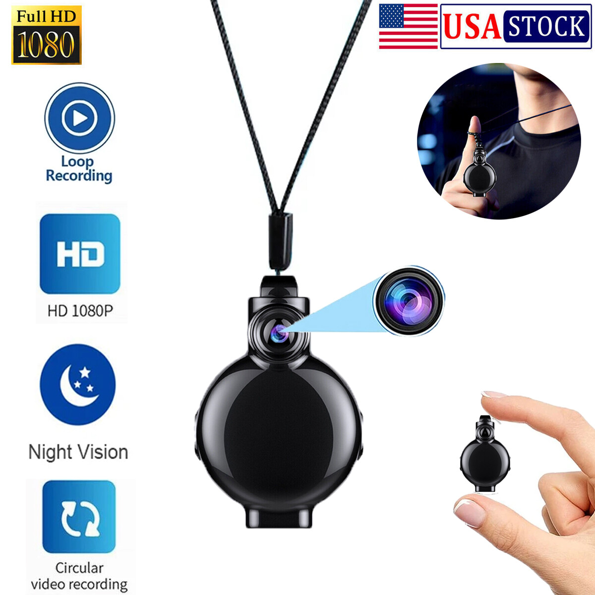 Necklace Pendant Cam Dv