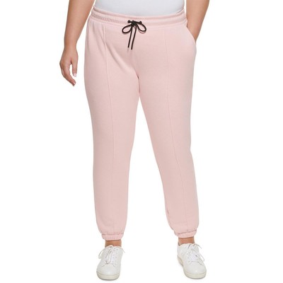 

Женские розовые спортивные брюки для фитнеса DKNY Sport с высокой посадкой Athletic Plus  BHFO 4517, Rosewater