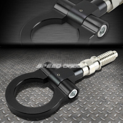 ДЛЯ 97-14 BMW 3/5/7 СЕРИИ Z3 Z4 MINI COOPER ЧЕРНЫЙ ПЕРЕДНИЙ/ЗАДНИЙ БУКСИРОВОЧНЫЙ КРЮК ДЛЯ ПРИЦЕПА