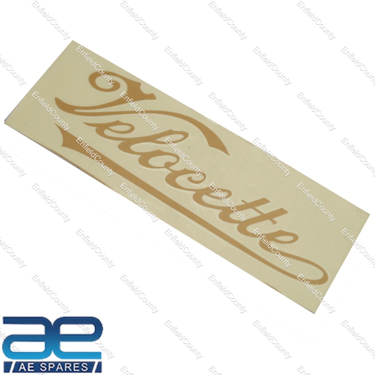 Velocette Petrol Gas Fuel Tank Logo Decal Sticker Pair Golden 150x45mm  