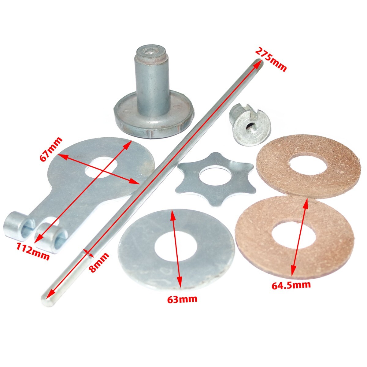 Fits Triumph Alloy Knob Girder Fork Steering Damper Kit Fixing Assembly  