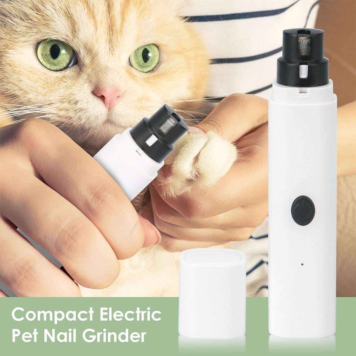 Electric Dog Cat Nail Grinder Pet Trimmer USB Charge Clipper Professional New